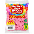 Balão Sao Roque Redondo Número 07 Rosa Baby C/50