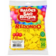 Balão Sao Roque Redondo Amarelo Citrino Número 7 C/50