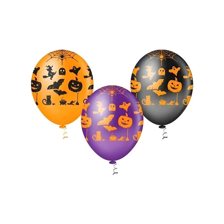 Balão Dec 10P Halloween Abóbora Sortido C/25
