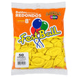 Balão Liso Número 8 C/50 Amarelo