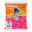 Balão Número 8 Liso C/50 Rosa