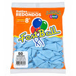 Balão Número 8 Liso C/50 Candy Azul