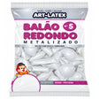 Balão Liso Número 5 C/50 Branco