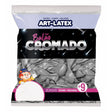 Balão Cromado Prata Número 9 C/25