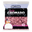 Balão Cromado Rosa Número 09 C/25