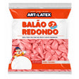 Balão Número 07 Liso Buffet C/50 Rose