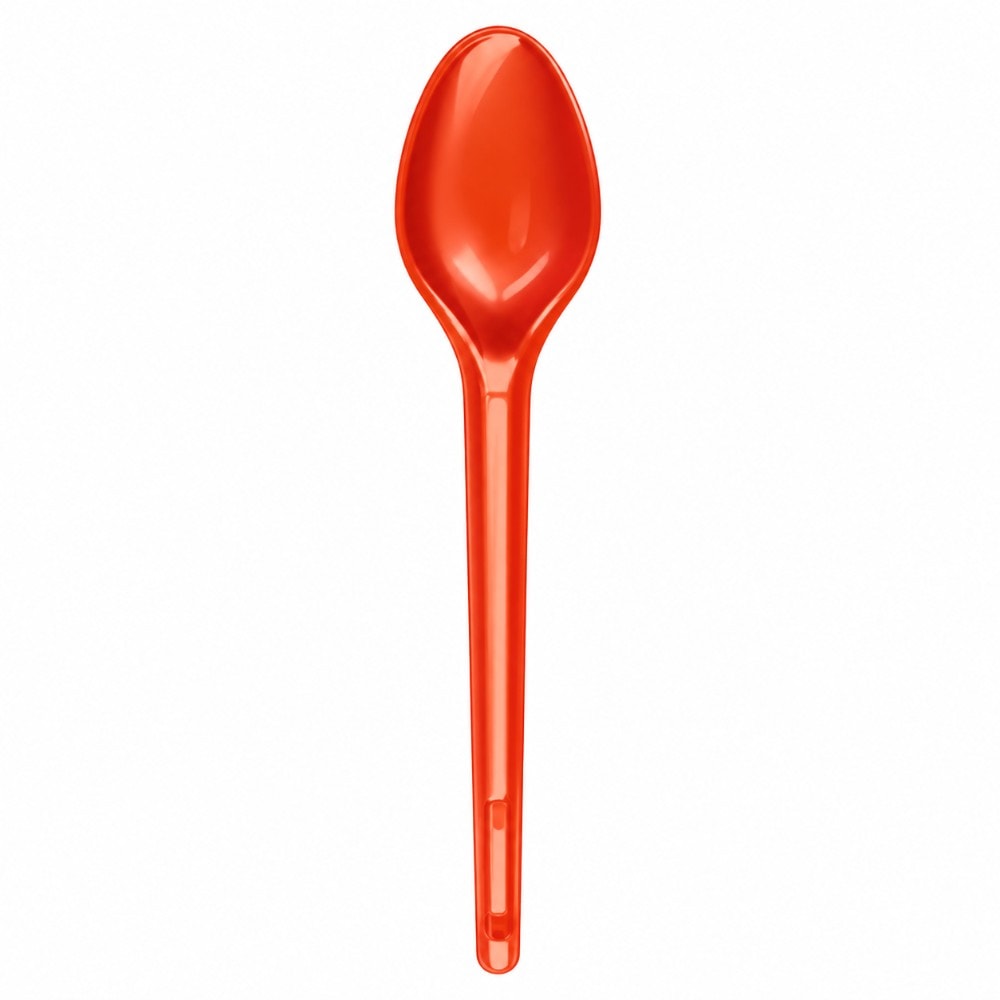 Colher Sobremesa Laranja Neon C/50 Bello