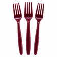 Garfo Linha Forte Vinho Bordo C/20