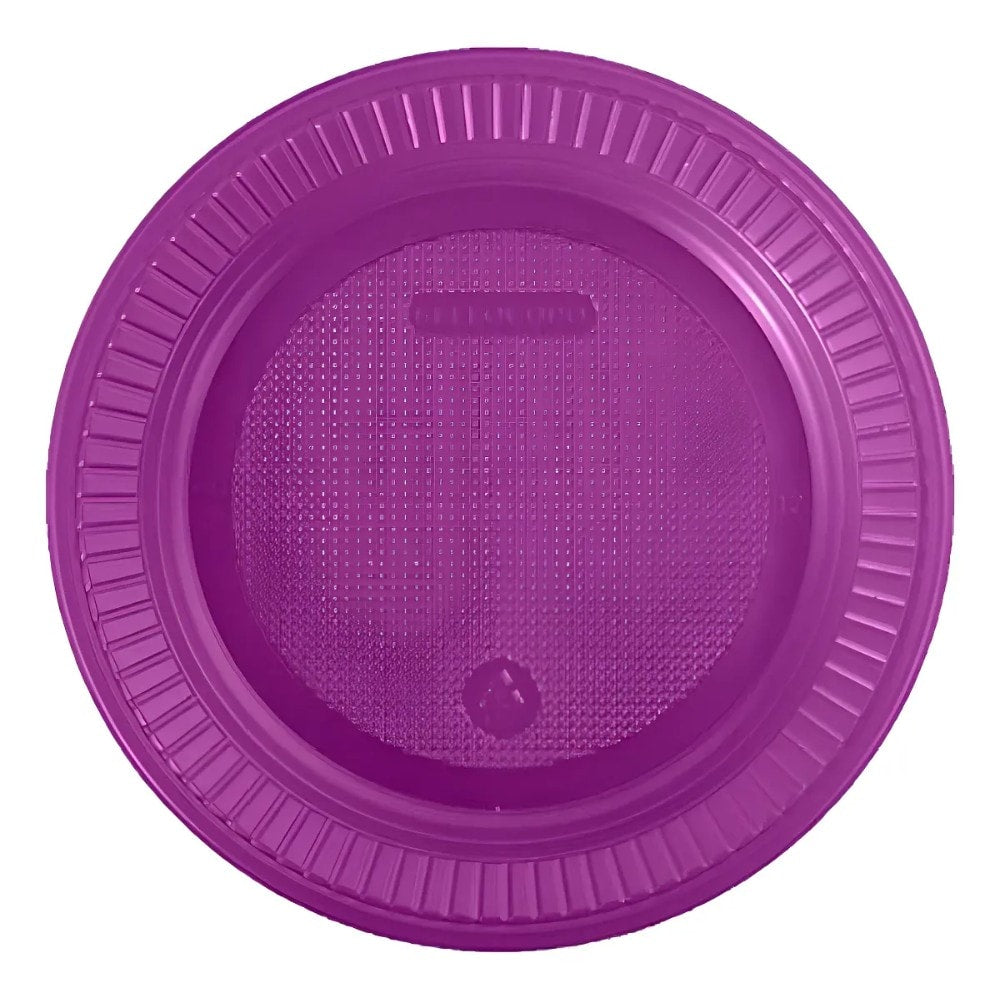 Prato 18Cm Roxo C/10 Bello