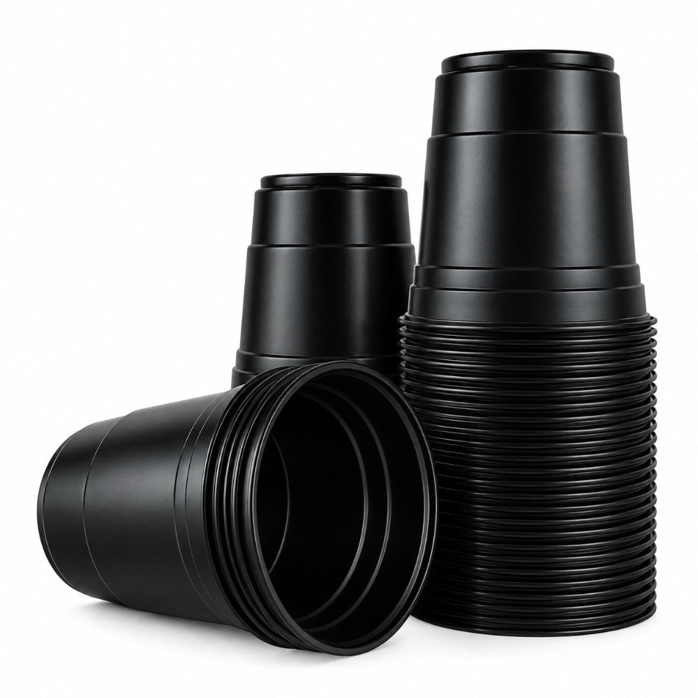 Copo 180Ml Preto C/40 Bello