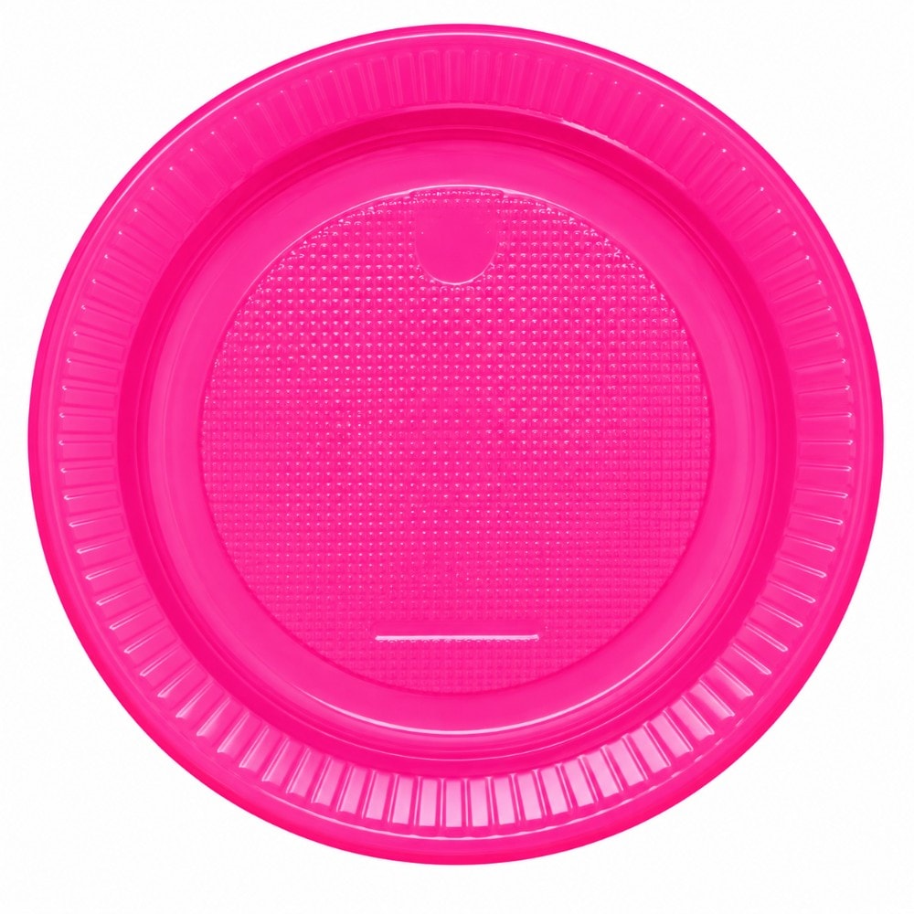 Prato 18Cm Fucsia Perolado C/10 Bello