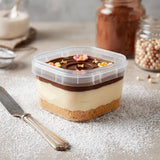 Pote Quadrado 150Ml Tampa C/10