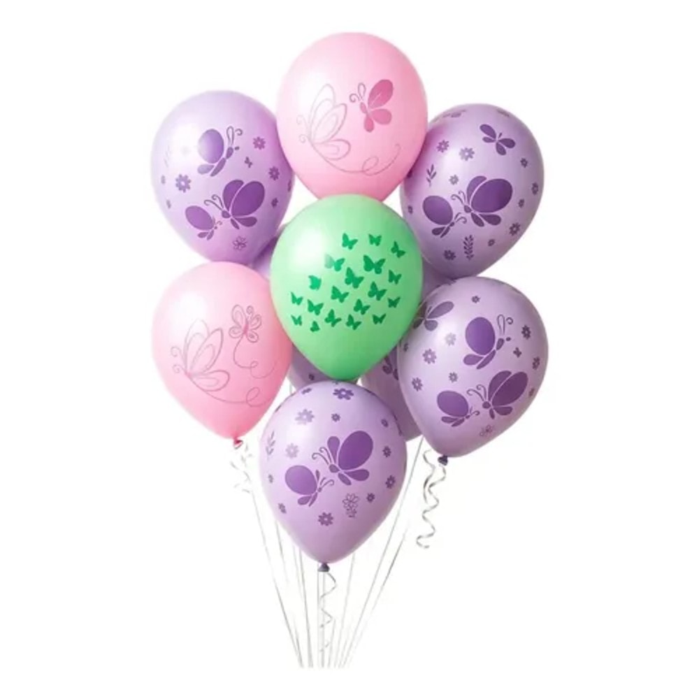 Balão Decorativo 9" Jardim Borboletas C/25