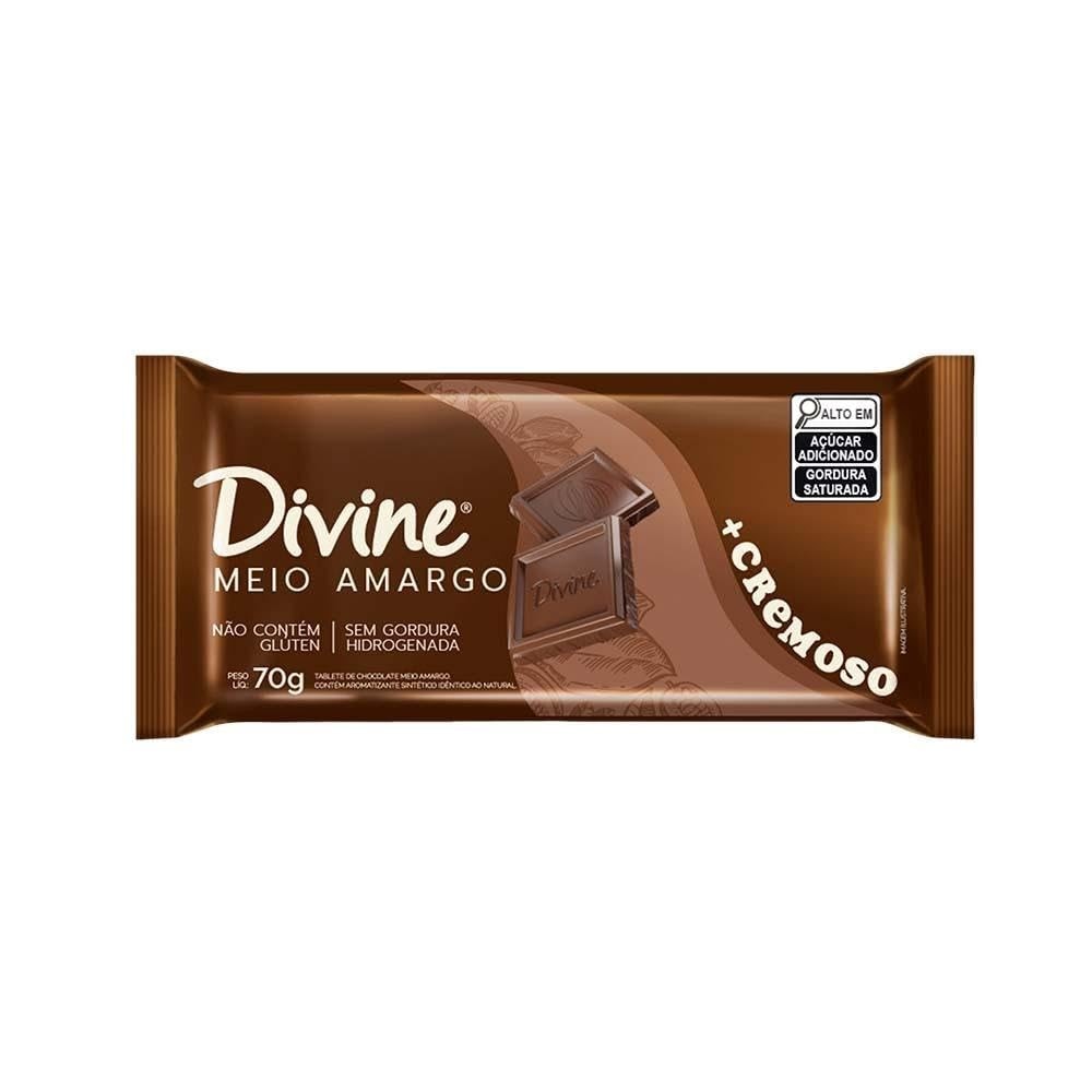 Chocolate Barra Cremoso 70G Meio Amargo