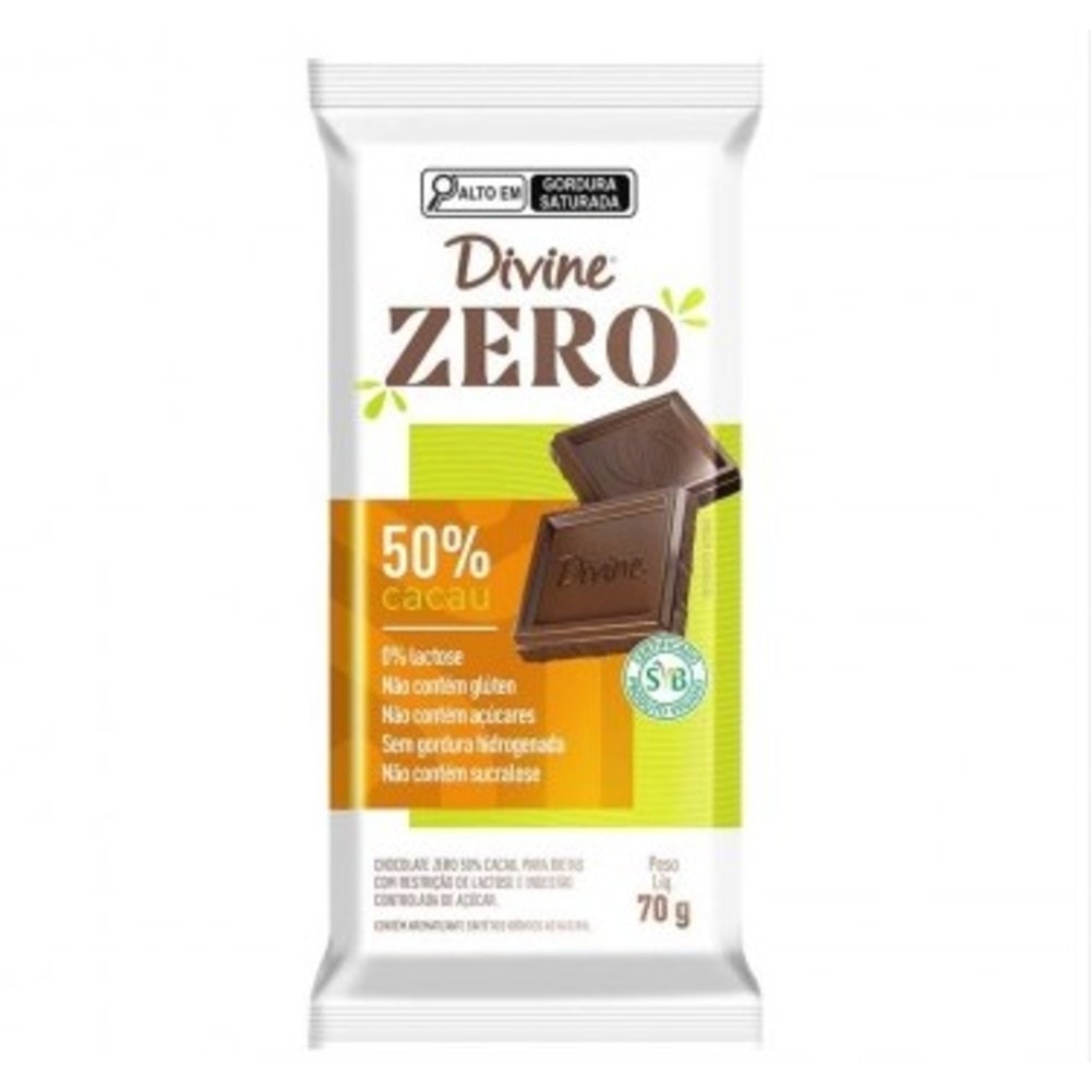 Chocolate Barra Zero 70G Meio Amargo