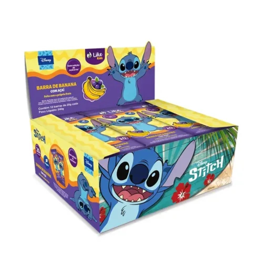 Barrinha Like Kids Stitch Acai 12X20G