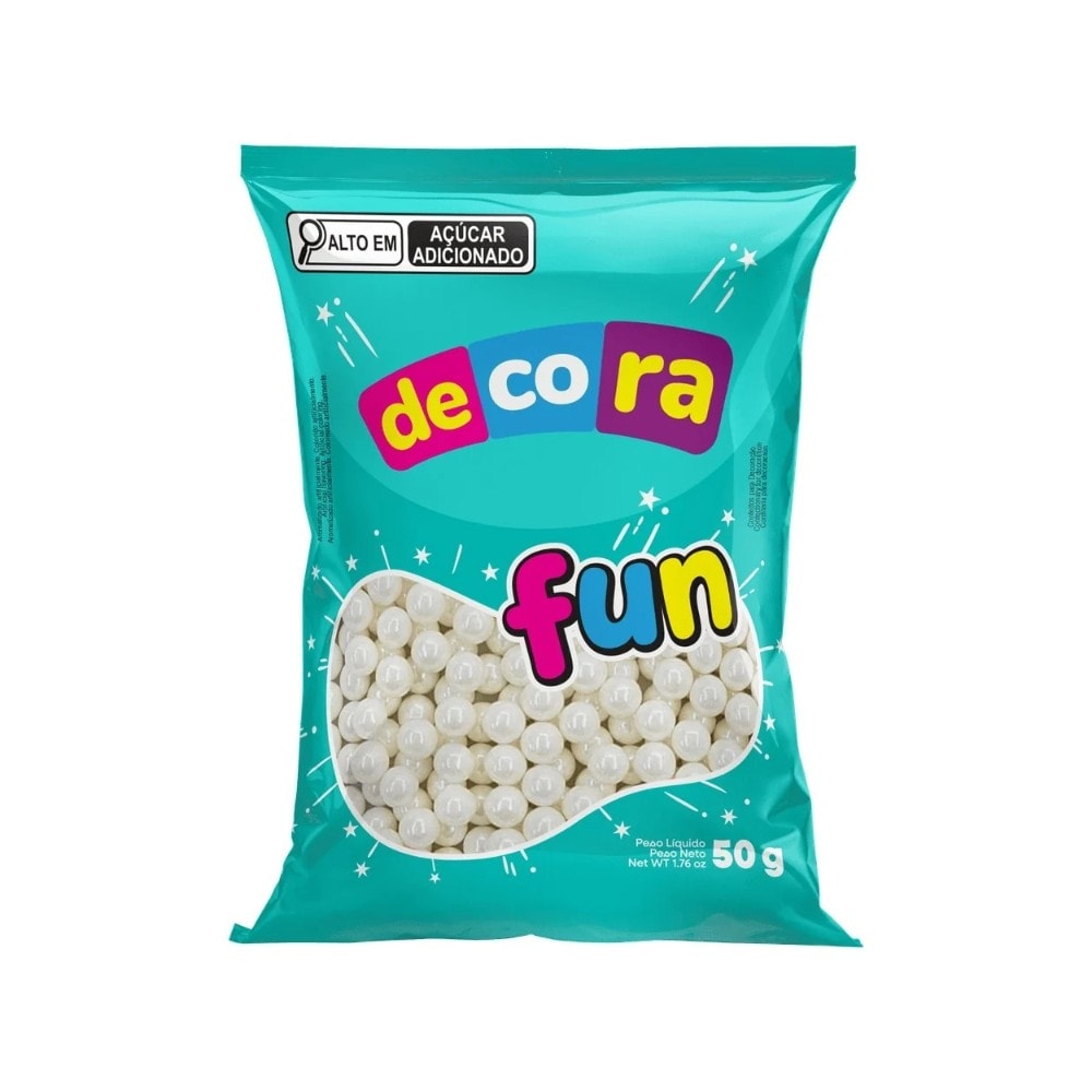 Confeito Decora Fun Perolado Mix 50Gr