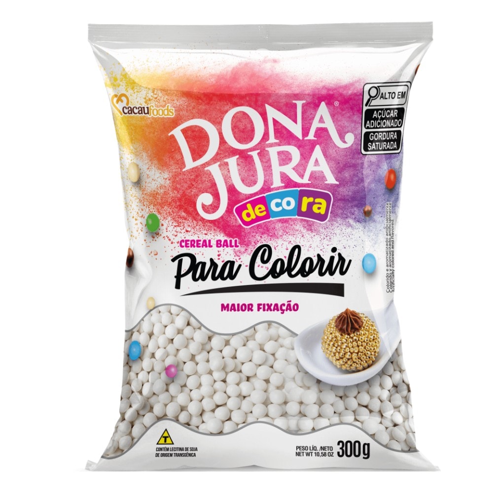 Mini Cereal Crocante Para Colorir 300Gr