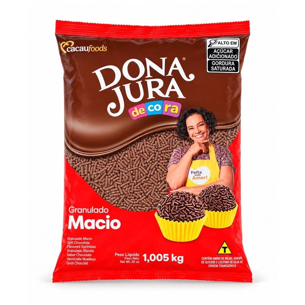 Granulado Macio Chocolate 1,005Kg Cacau