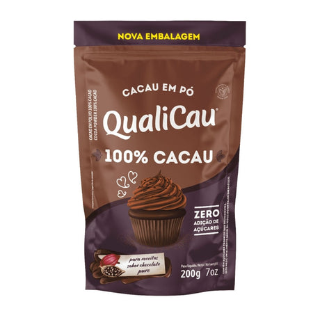 Cacau Em Po Alcalino 100% 200G Qualicau