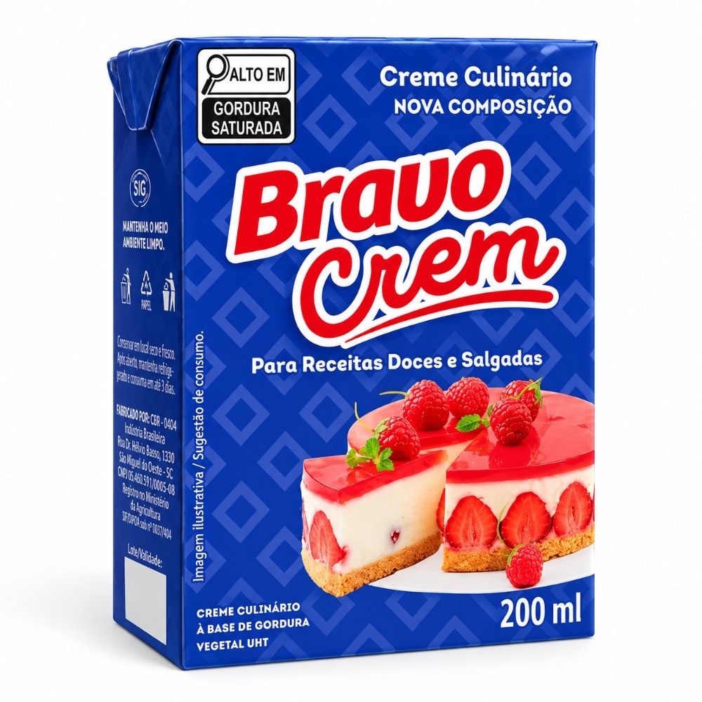 Chantilly 200Ml Bravo Creme