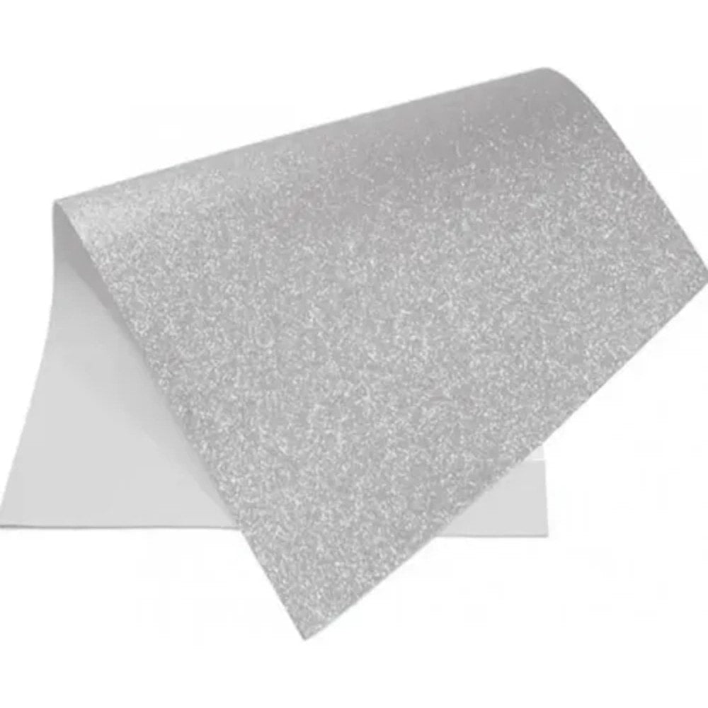 Chapa Eva Glitter Perola 40X60 Branco