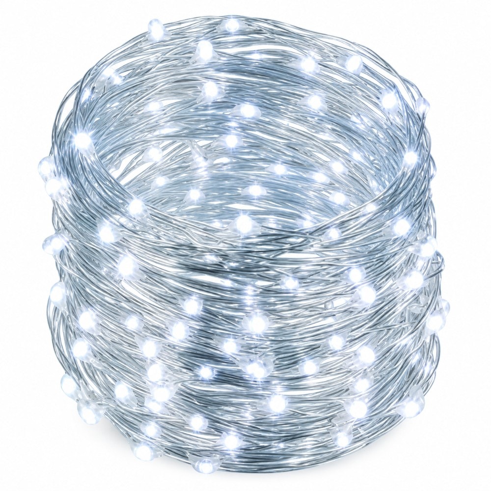 Varal Luz Fada 10Mt Usb Branco Frio