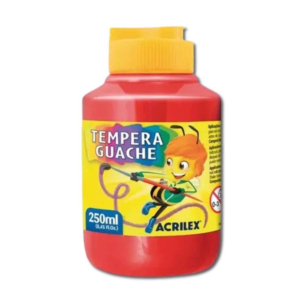 Tinta Guache 250Ml Vermelho Fogo 507