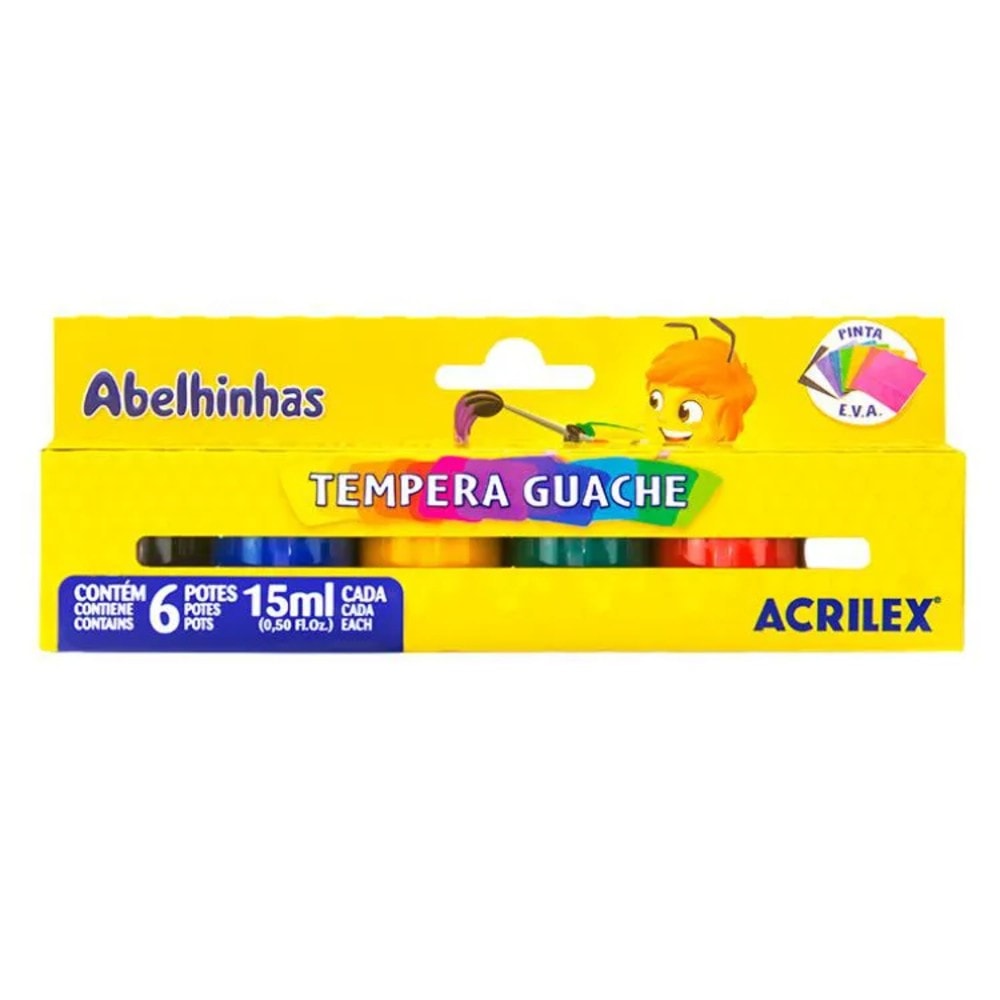 Tinta Guache C/6 Cores 6X15G