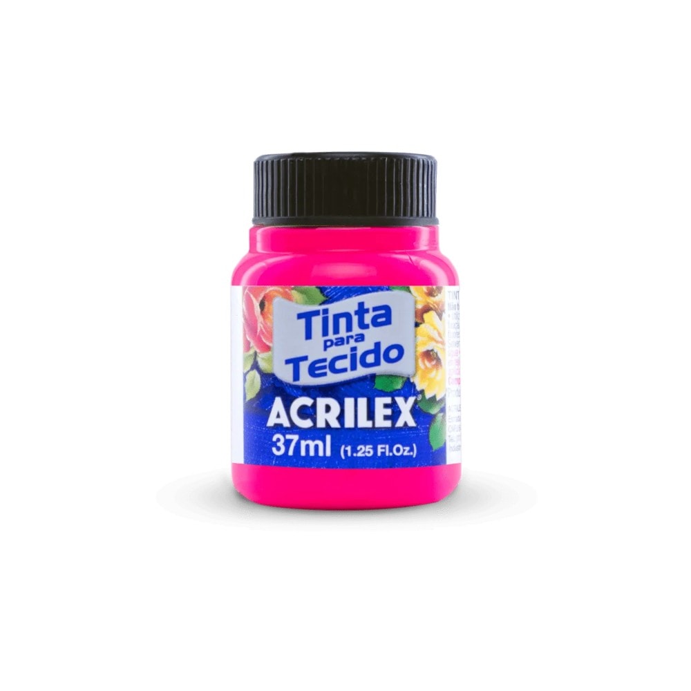 Tinta Tecido Fluor 37Ml Rosa Maravilha 107