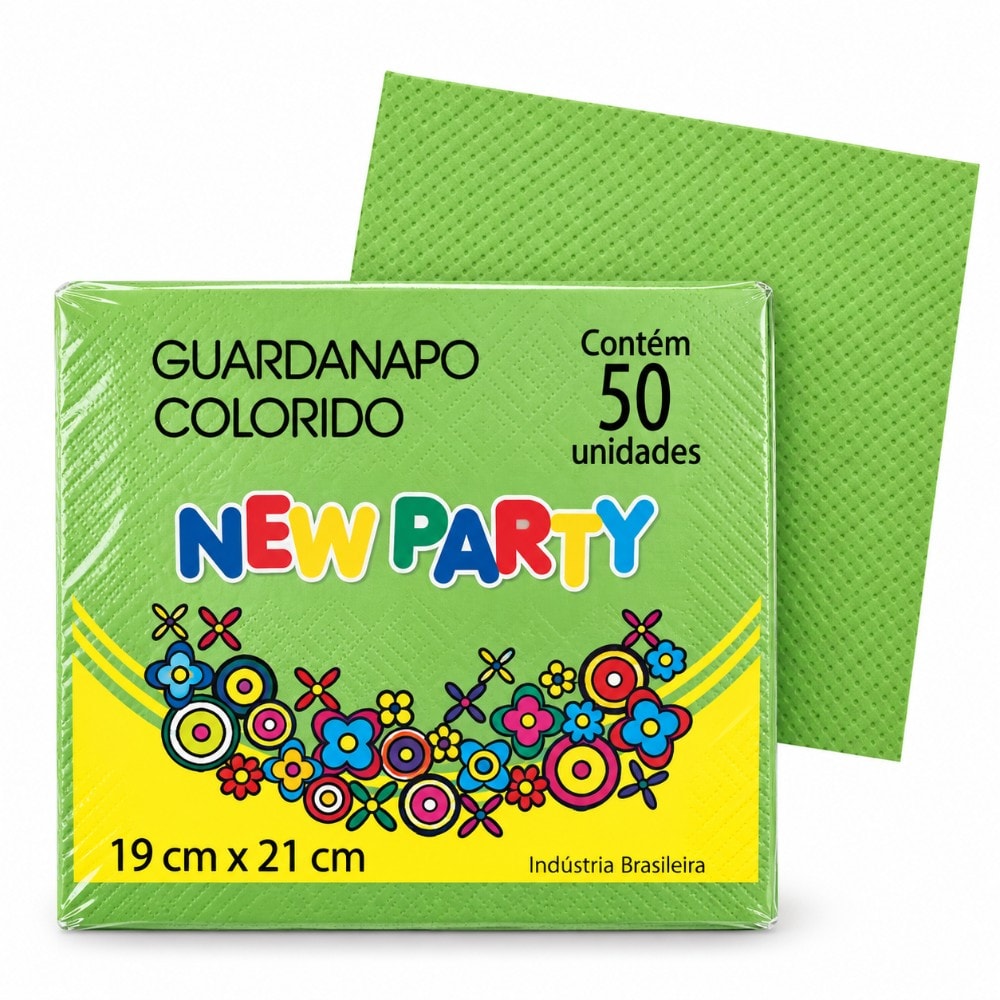 Guardanapo 19X21Cm Verde Soft C/50