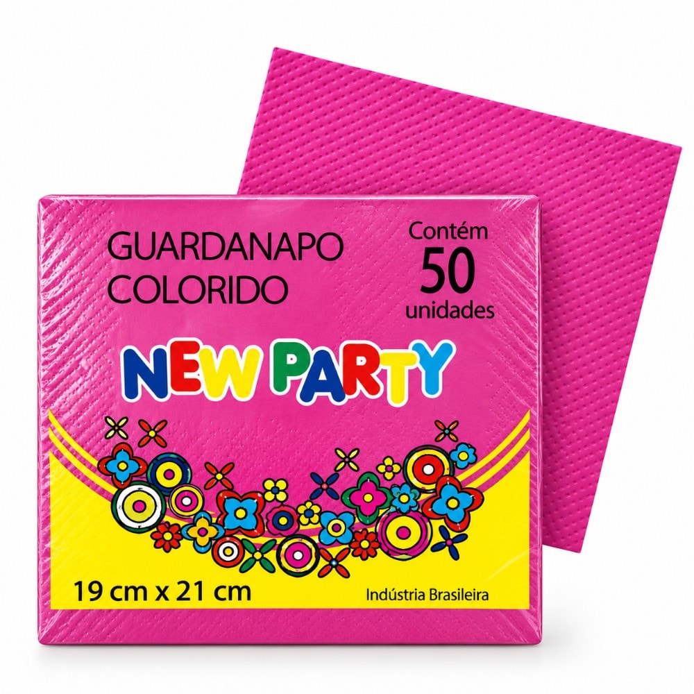 Guardanapo 19X21Cm Pink C/50