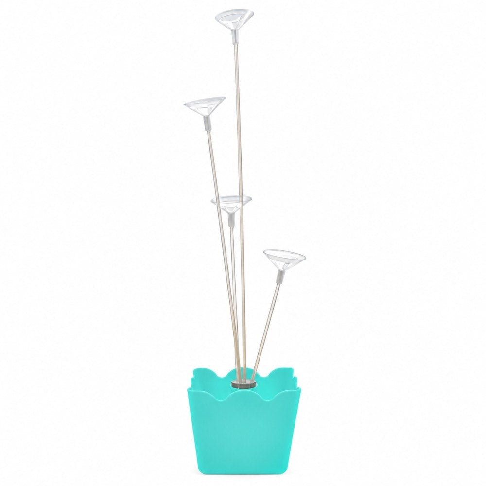 Cachepot Balao 4 Hastes Azul Tifany