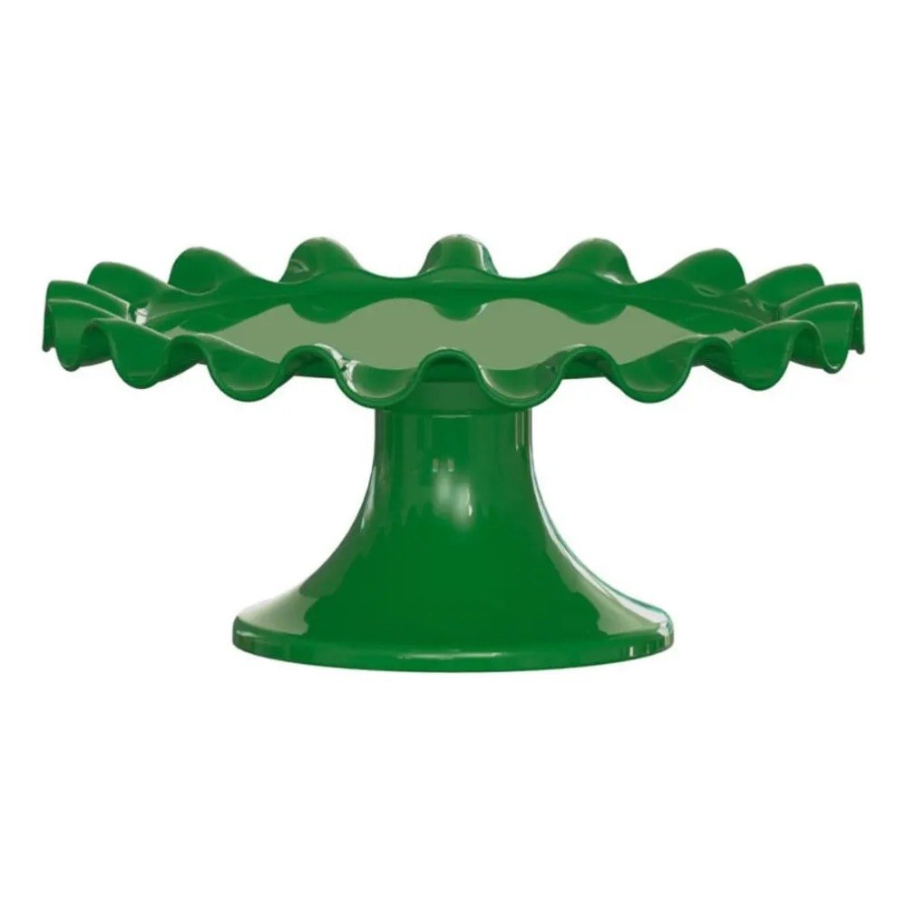 Boleira Babado 32Cm Verde Bandeira