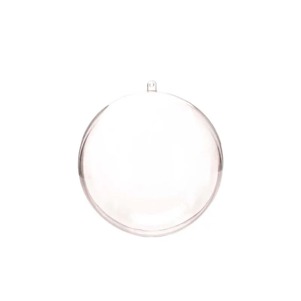 Esfera Acrilico 8Cm Transparente C/10