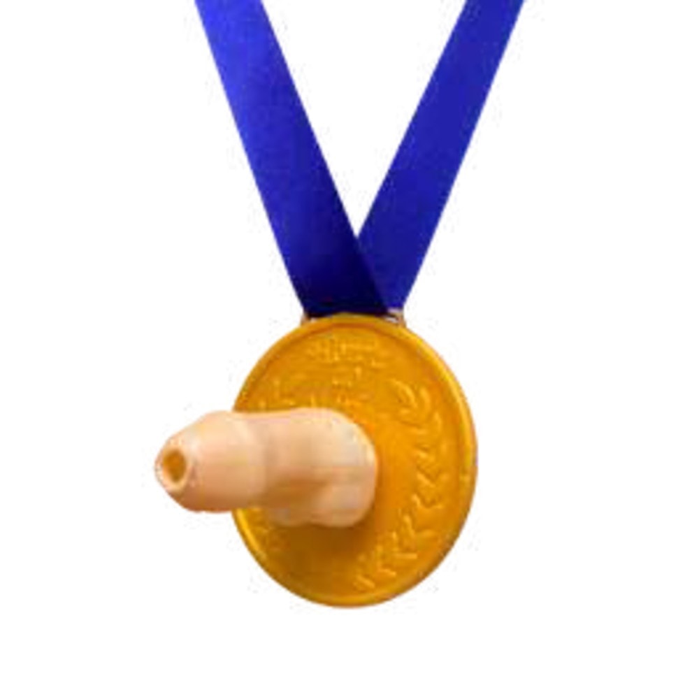 Medalha Plastico Metalizado Ouro Erotico