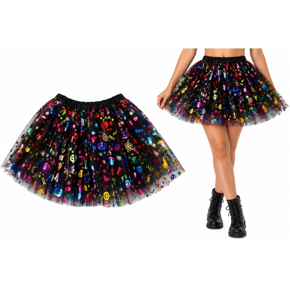 Saia de Tule Tutu 30cm Sortido Halloween
