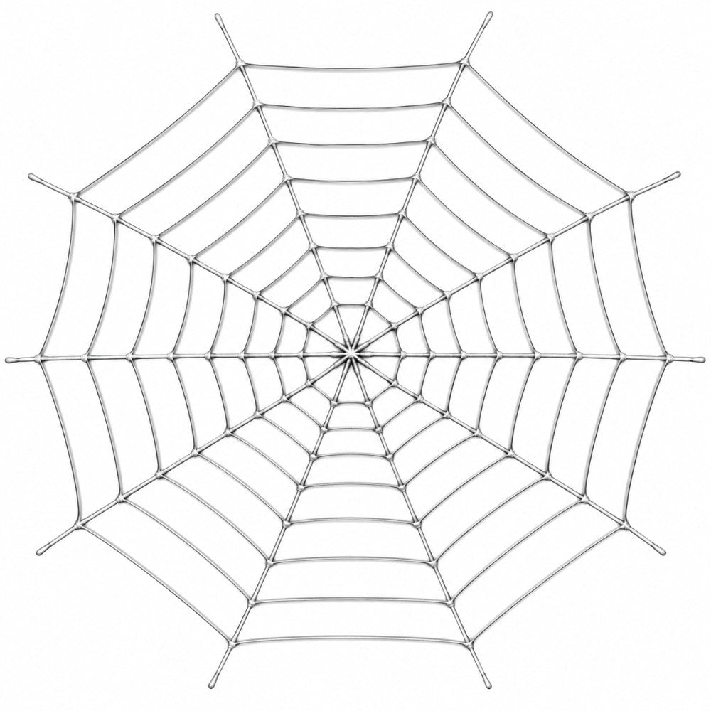 Teia de Aranha Grande Branca