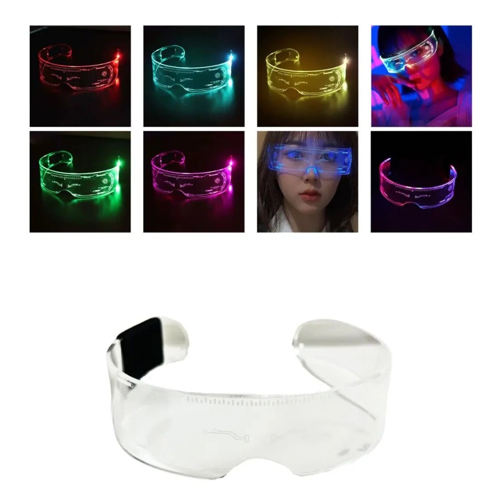 Óculos LED Neon Cyberpunk