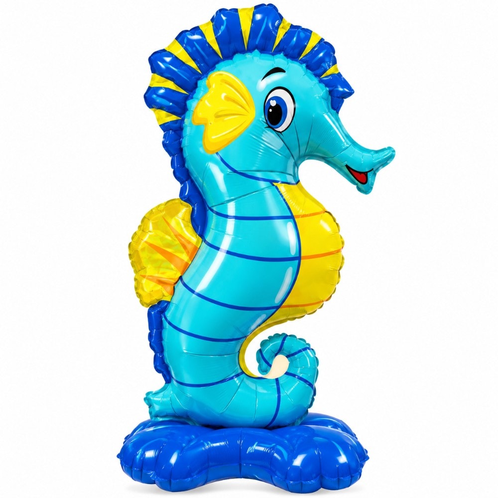 Balao Met Base Mini Cavalo Marinho 64Cm