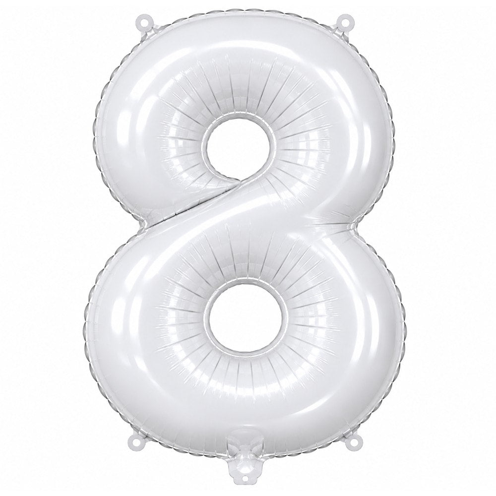 Balao Met Branco Fosco 80Cm N.08