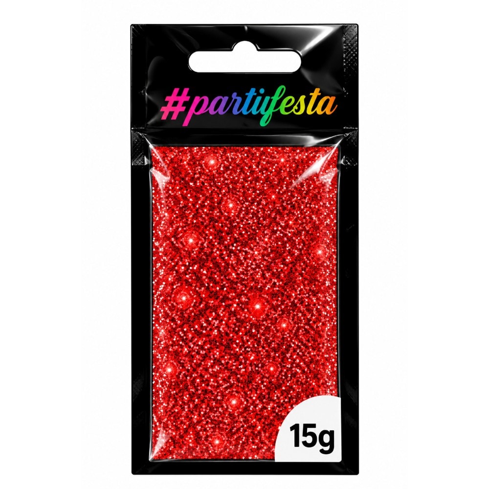 Mini Confete 1Mm 15Gr Vermelho