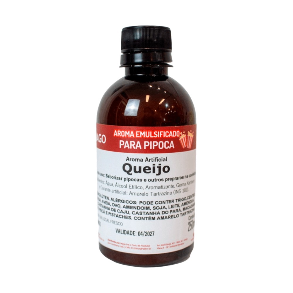 Aroma Artificial Pipoca 250Ml Queijo