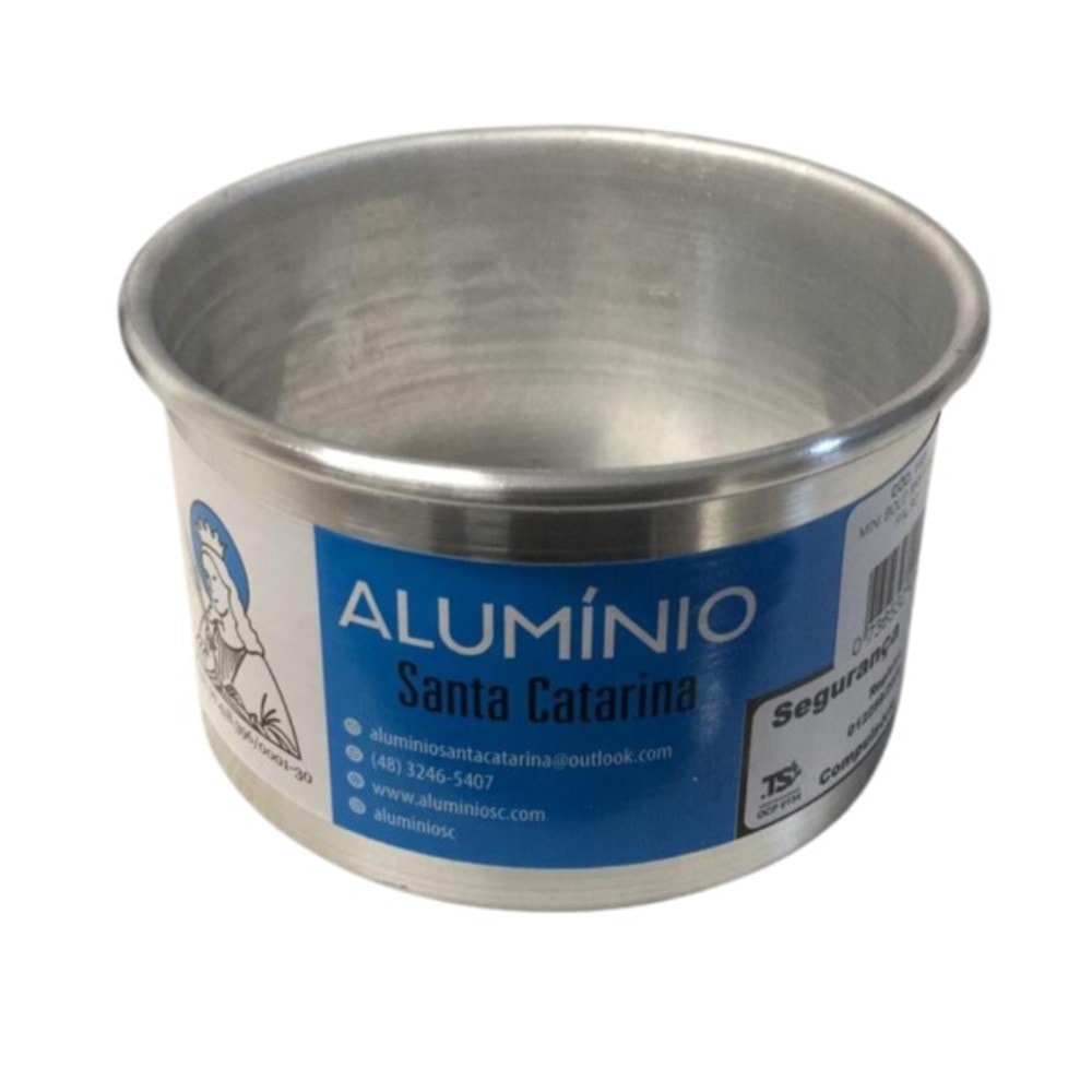 Forminha Alum. Mini Bolo Fundo Falso 9X6