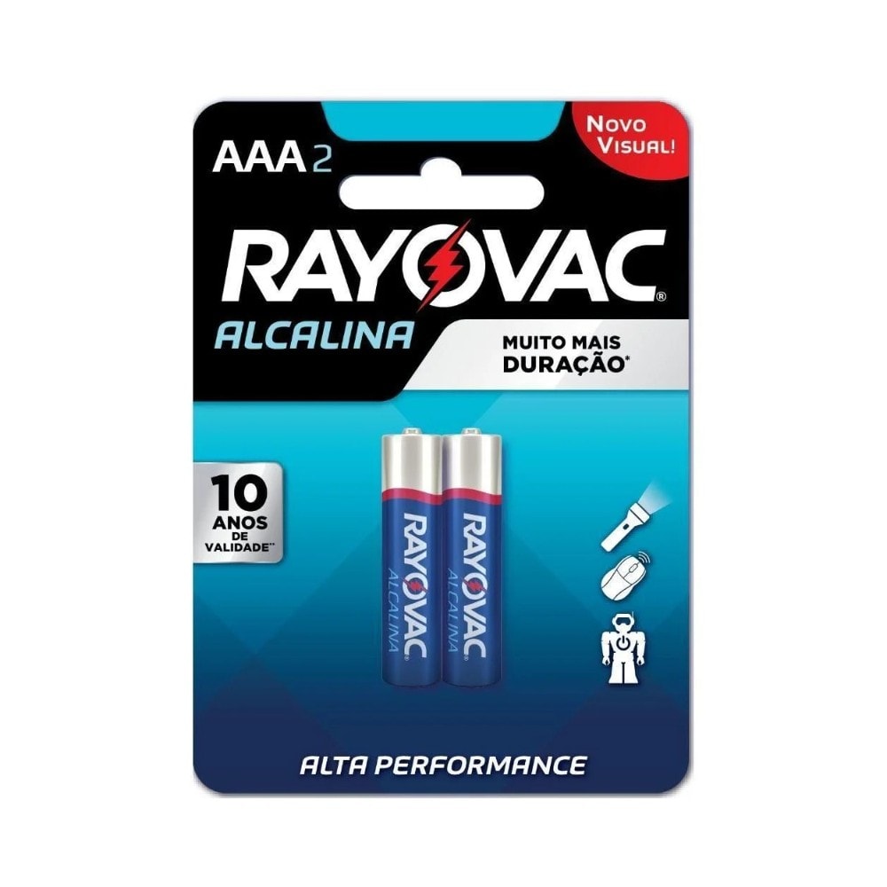 Pilha Rayovac Alc Palito M C/2