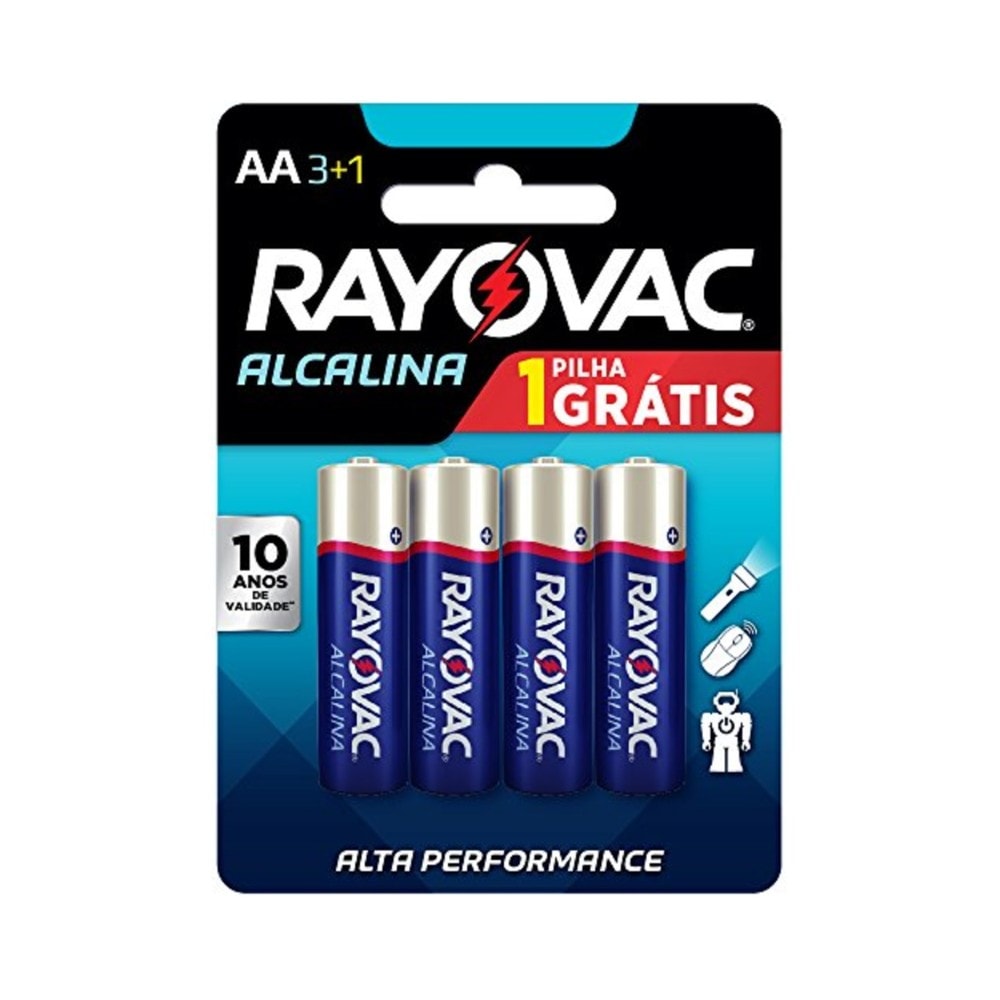 Pilha Rayovac Alc Pequena C/4