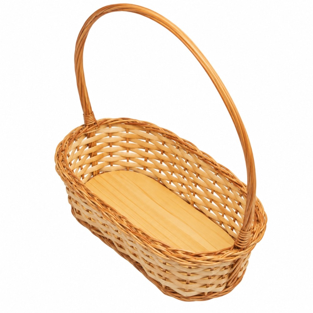Cesta Vime Duas Violetas 23X11Cm