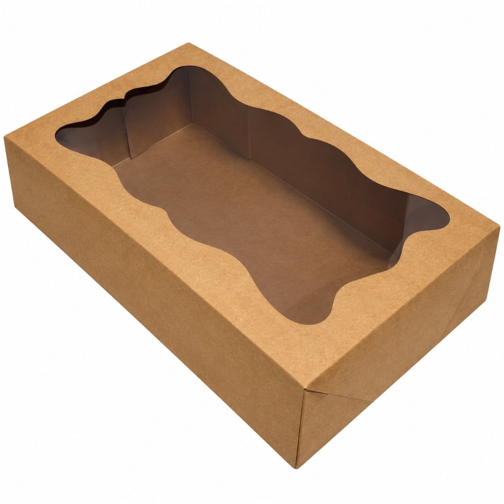 Caixa Papel Kraft Visor 12X20X5 C/10