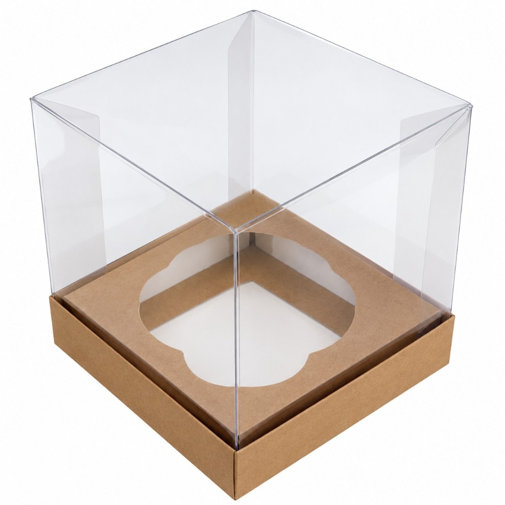 Caixa Papel Kraft Cupcake 8,5X8,5X9 C/10