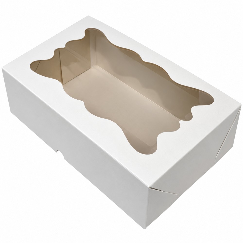 Caixa Papel Branca Visor 7,5X11X3,5 C/10